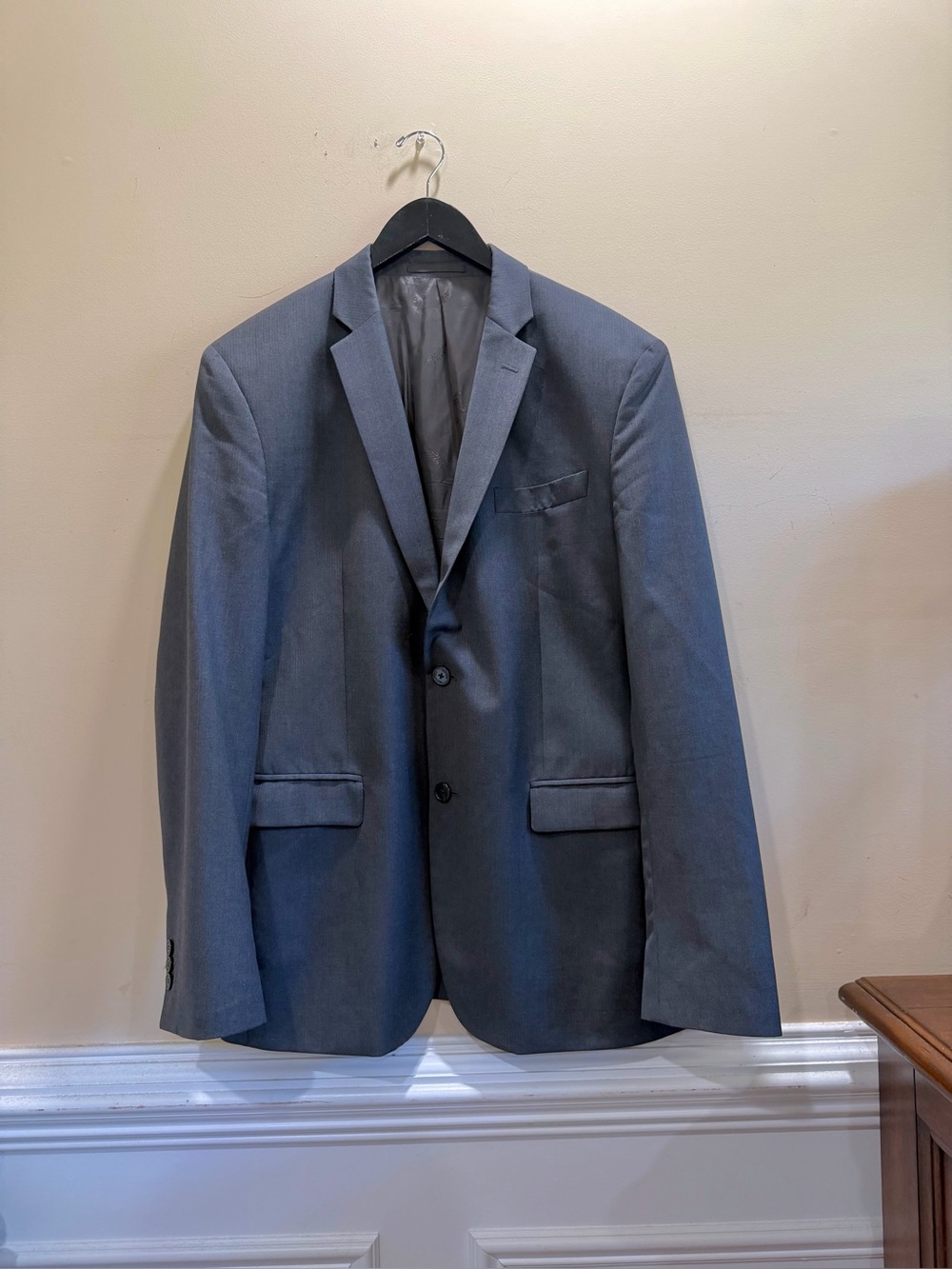 Versace Collection Wool Classic Men's Gray Suit Jacket - Tailored Blazer